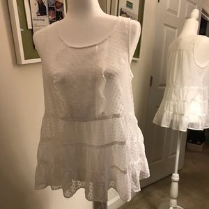 Sheer flowy feminine tank by Maeve
